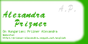 alexandra prizner business card
